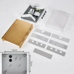 hofstein Applique murale Benin LED Laiton, 2 lumières