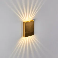 hofstein Applique murale Benin LED Laiton, 2 lumières