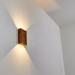 hofstein Applique murale Benin LED Rouille, 2 lumières