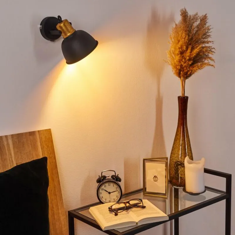 hofstein Applique murale Blackburn Noir, 1 lumière