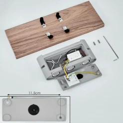 Luminaires Scandinaves-hofstein Applique murale Blandford LED Gris, Écru, 6 lumières