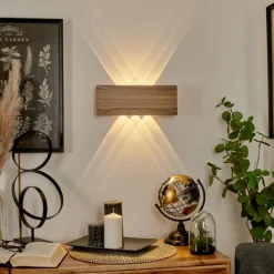 Luminaires Scandinaves-hofstein Applique murale Blandford LED Gris, Écru, 6 lumières