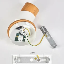 Luminaires Scandinaves-hofstein Applique murale Blondo Blanc, 1 lumière