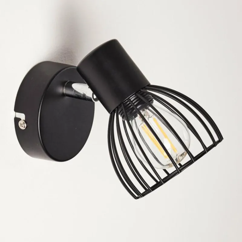 hofstein Applique murale Bolderslev Chrome, Noir, 1 lumière