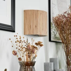 Style Boho-Chic-hofstein Applique murale Bongal Noir, 2 lumières