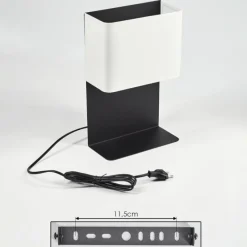 Lampes En Tissu-hofstein Applique murale Bonigen LED Noir, 1 lumière