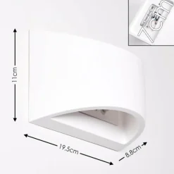 hofstein Applique murale Braslo Blanc, 1 lumière