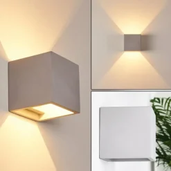 hofstein Applique murale Braslo Gris, 1 lumière