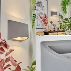 hofstein Applique murale Braslo Gris, 1 lumière