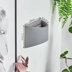 hofstein Applique murale Braslo Gris, 1 lumière