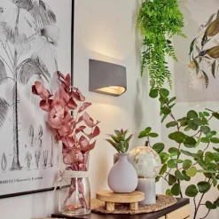 hofstein Applique murale Braslo Gris, 1 lumière