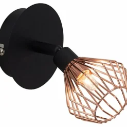 Luminaires Brilliant Applique murale Brilliant Dalma Noir, 1 lumière* Spots Et Projecteurs