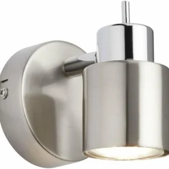 Luminaires Brilliant Applique murale Brilliant ANDRES Chrome, Nickel mat, 1 lumière* Appliques