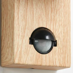 Lampes En Bois-Luminaires Brilliant Applique murale Brilliant Galeni Bois clair, 1 lumière, Détecteur de mouvement