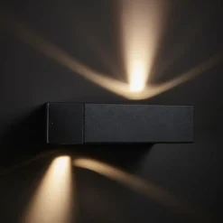 Luminaires Brilliant Applique murale Brilliant Abbot LED Anthracite, 2 lumières