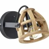 Lampes Vintages & Rétros-Luminaires Brilliant Applique murale Brilliant Matrix Wood Brun, Noir, 1 lumière