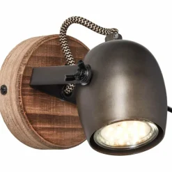 Lampes Vintages & Rétros-Luminaires Brilliant Applique murale Brilliant Tool Noir, 1 lumière