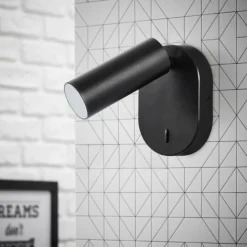 Luminaires Brilliant Applique murale Brilliant Soeren LED Noir, 1 lumière* Appliques