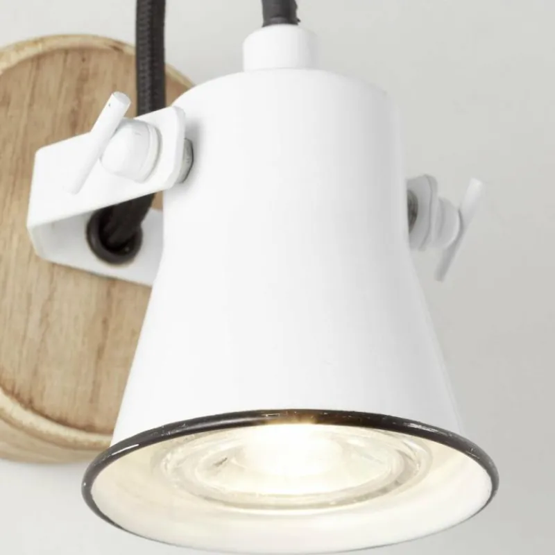 Luminaires Scandinaves-Luminaires Brilliant Applique murale Brilliant Seed Bois clair, Blanc, 1 lumière