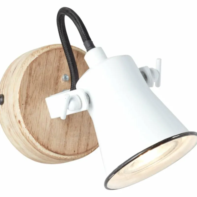 Luminaires Scandinaves-Luminaires Brilliant Applique murale Brilliant Seed Bois clair, Blanc, 1 lumière