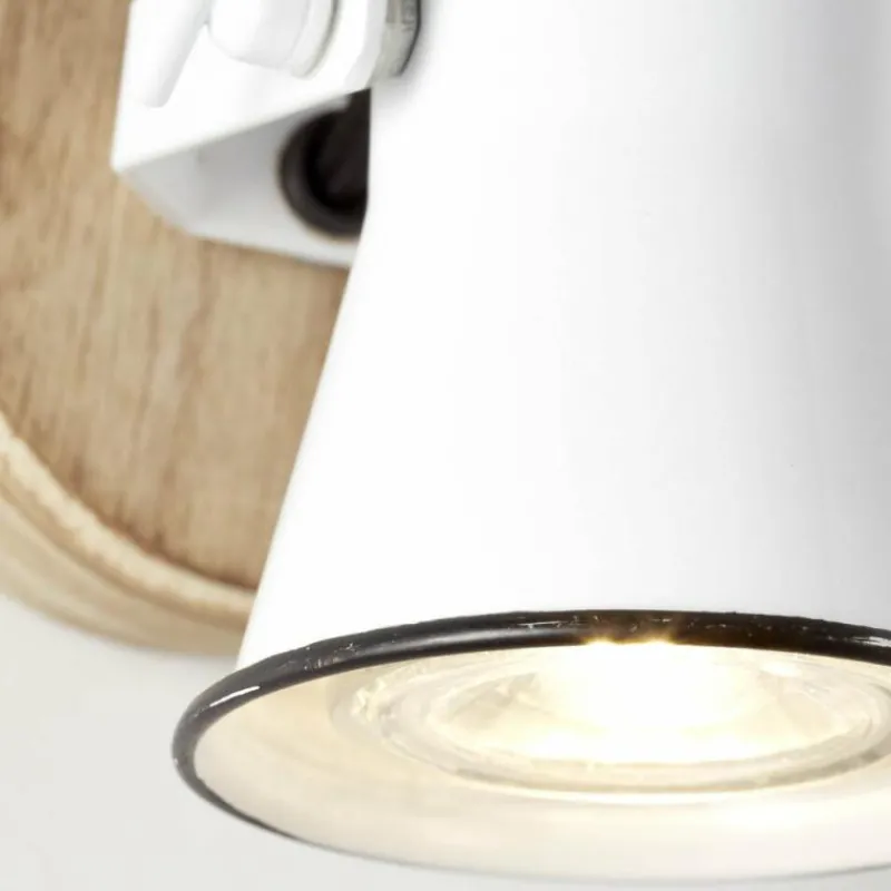 Luminaires Scandinaves-Luminaires Brilliant Applique murale Brilliant Seed Bois clair, Blanc, 1 lumière