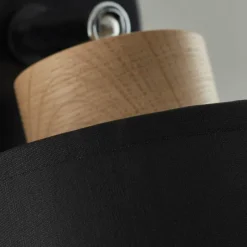 Lampes En Tissu-Luminaires Brilliant Applique murale Brilliant Vonnie Bois clair, Noir, 1 lumière