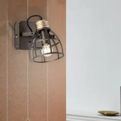 Luminaires Brilliant Applique murale Brilliant-Leuchten Reece Noir, 1 lumière* Spots Et Projecteurs