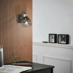 Luminaires Brilliant Applique murale Brilliant-Leuchten Reece Noir, 1 lumière* Spots Et Projecteurs