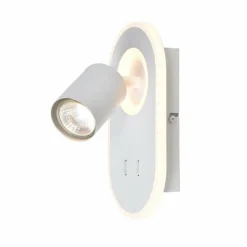 Lampes Industrielles-Luminaires Brilliant Applique murale Brilliant Kimon Blanc, 1 lumière