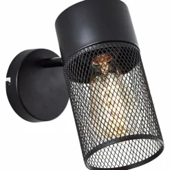 Lampes Industrielles-Luminaires Brilliant Applique murale Brilliant Kamolo Noir, 1 lumière