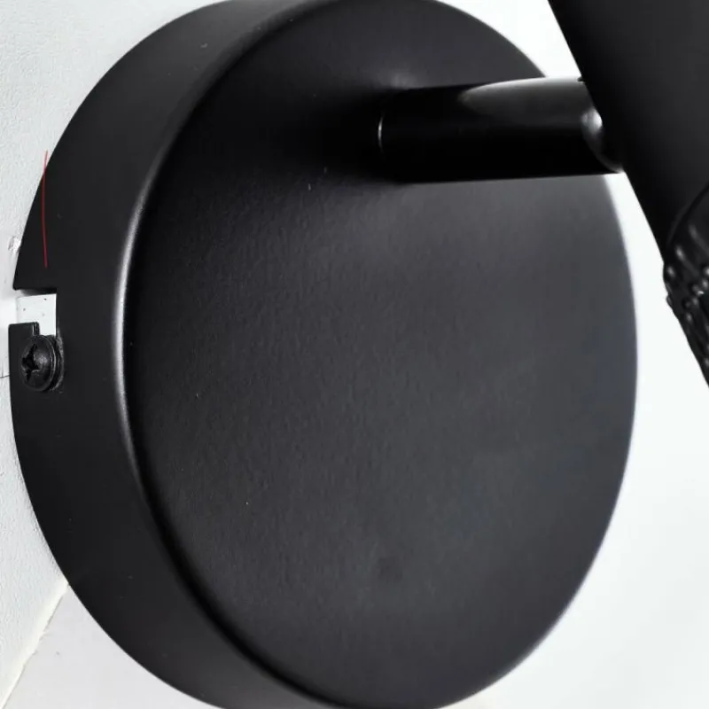 Lampes Industrielles-Luminaires Brilliant Applique murale Brilliant Kamolo Noir, 1 lumière