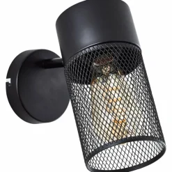 Lampes Industrielles-Luminaires Brilliant Applique murale Brilliant Kamolo Noir, 1 lumière