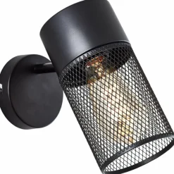 Lampes Industrielles-Luminaires Brilliant Applique murale Brilliant Kamolo Noir, 1 lumière