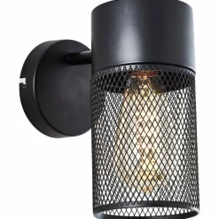 Lampes Industrielles-Luminaires Brilliant Applique murale Brilliant Kamolo Noir, 1 lumière