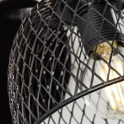 Luminaires Rustiques-Luminaires Brilliant Applique murale Brilliant Thuy Noir, 1 lumière