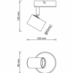 Lampes Dorées-Luminaires Brilliant Applique murale Brilliant Kerry Or, Noir, 1 lumière