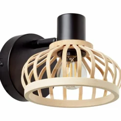 Luminaires Rustiques-Luminaires Brilliant Applique murale Brilliant Norah Noir, 1 lumière