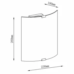 Luminaires Brilliant Applique murale Brilliant Uja Argenté, 1 lumière