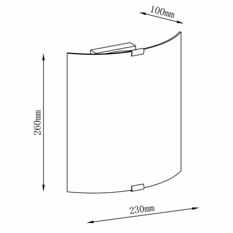 Luminaires Brilliant Applique murale Brilliant Uja Argenté, 1 lumière