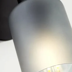 Luminaires Brilliant Applique murale Brilliant Loralie Noir, 1 lumière