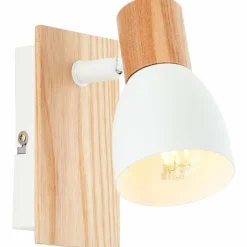 Luminaires Rustiques-Luminaires Brilliant Applique murale Brilliant Daintree Écru, Blanc, 1 lumière