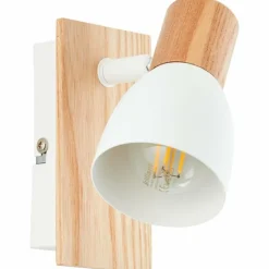 Luminaires Rustiques-Luminaires Brilliant Applique murale Brilliant Daintree Écru, Blanc, 1 lumière