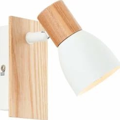 Luminaires Rustiques-Luminaires Brilliant Applique murale Brilliant Daintree Écru, Blanc, 1 lumière