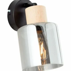 Luminaires Rustiques-Luminaires Brilliant Applique murale Brilliant Weald Noir, 1 lumière