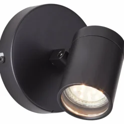 Luminaires Brilliant Applique murale Brilliant Alessia Noir, 1 lumière* Spots Et Projecteurs