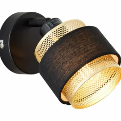 Lampes En Tissu-Luminaires Brilliant Applique murale Brilliant Grove Noir, 1 lumière