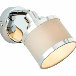 Lampes En Tissu-Luminaires Brilliant Applique murale Brilliant Alexia Argenté, 1 lumière