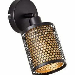 Lampes Dorées-Luminaires Brilliant Applique murale Brilliant Cheval Noir, 1 lumière