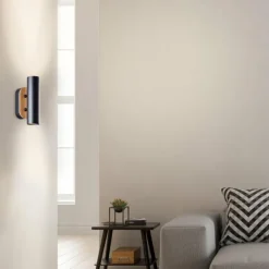 Luminaires Scandinaves-Luminaires Brilliant Applique murale Brilliant Niels Écru, Noir, 2 lumières