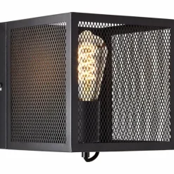 Luminaires Rustiques-Luminaires Brilliant Applique murale Brilliant Maze Noir, 1 lumière